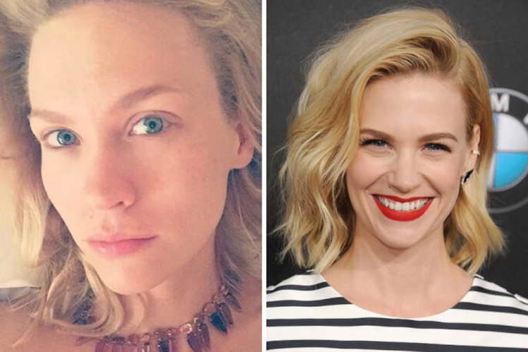 20 صورة ل #مشاهير دون #ماكياج #بنات - January Jones