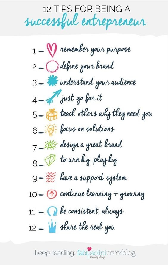 twelve tips for being a successful #Entrepreneur #Infographic