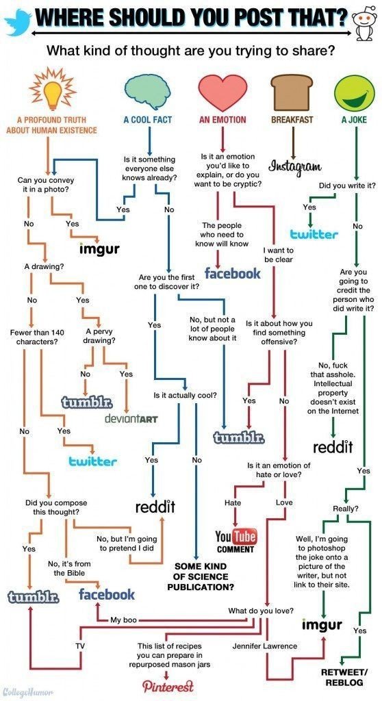 Where should you post that #SMM #Infographic