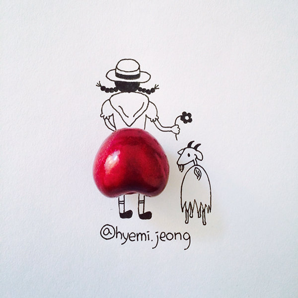 10 أعمال فنية للفنان @heymi.jeong يدمج فيها الرسم مع مواد متداولة #فن - صورة 6
