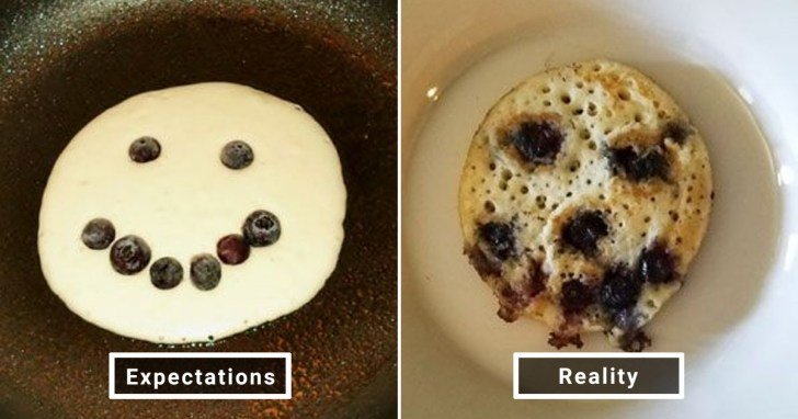 الفرق بين شكل الحلويات والأطعمة بين الوصفات و بعد عملها في المنزل #Pinterest #مضحك #نهفات - صورة 20
