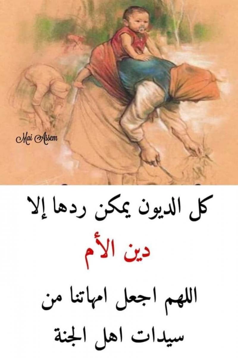 كل الديون يمكن ردها إلا دين #الأم #حكم #أقوال #رمزيات
