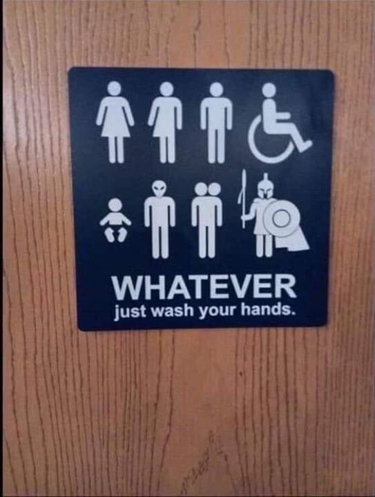 Just wash your hands what ever you are