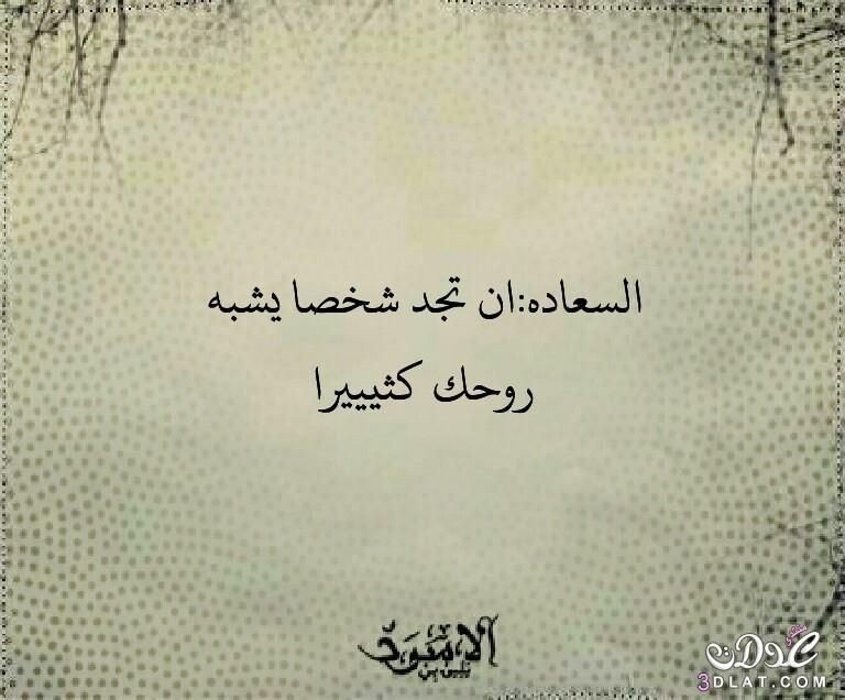 السعادة أن تجد شخصا يشبه روحك كثيرا #خلفيات #حكم #رمزيات 