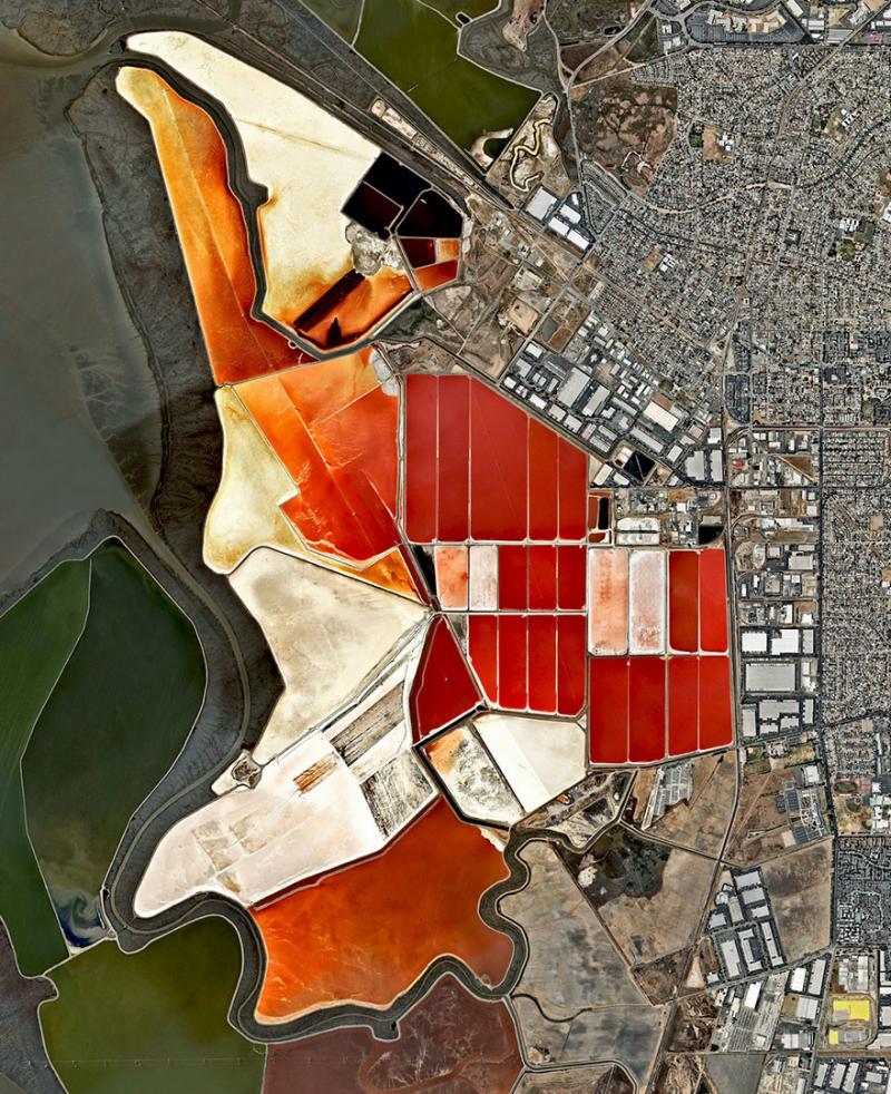 Amazing #Satellite Photos from the #World - Salt Ponds, San Francisco Bay, #California , #United_States - Image 69