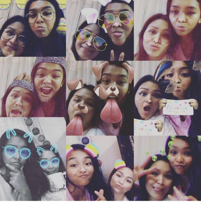 Snapchat #reminiscing #mom #daughter #bonding #moments