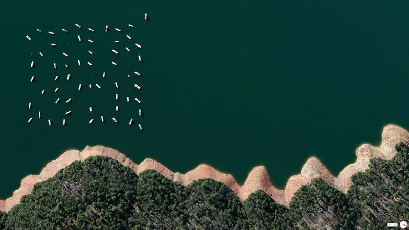 Amazing #Satellite Photos from the #World - New Bullards Bar Reservoir, Yuba County, #California #Unitedd_States - Image 10