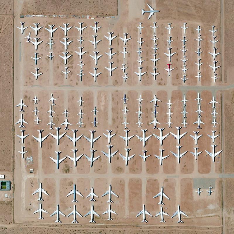 Amazing #Satellite Photos from the #World - Southern California Logistics Airport, Victorville, #California , #United_States - Image 77