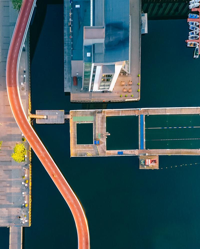 Amazing #Satellite Photos from the #World - The Bicycle Snake, #Copenhagen , #Denmark - Image 8