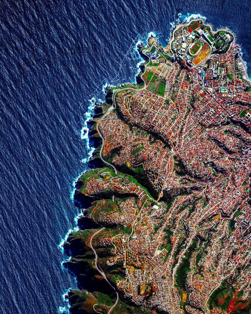 Amazing #Satellite Photos from the #World - Valparaíso, #Chile - Image 83