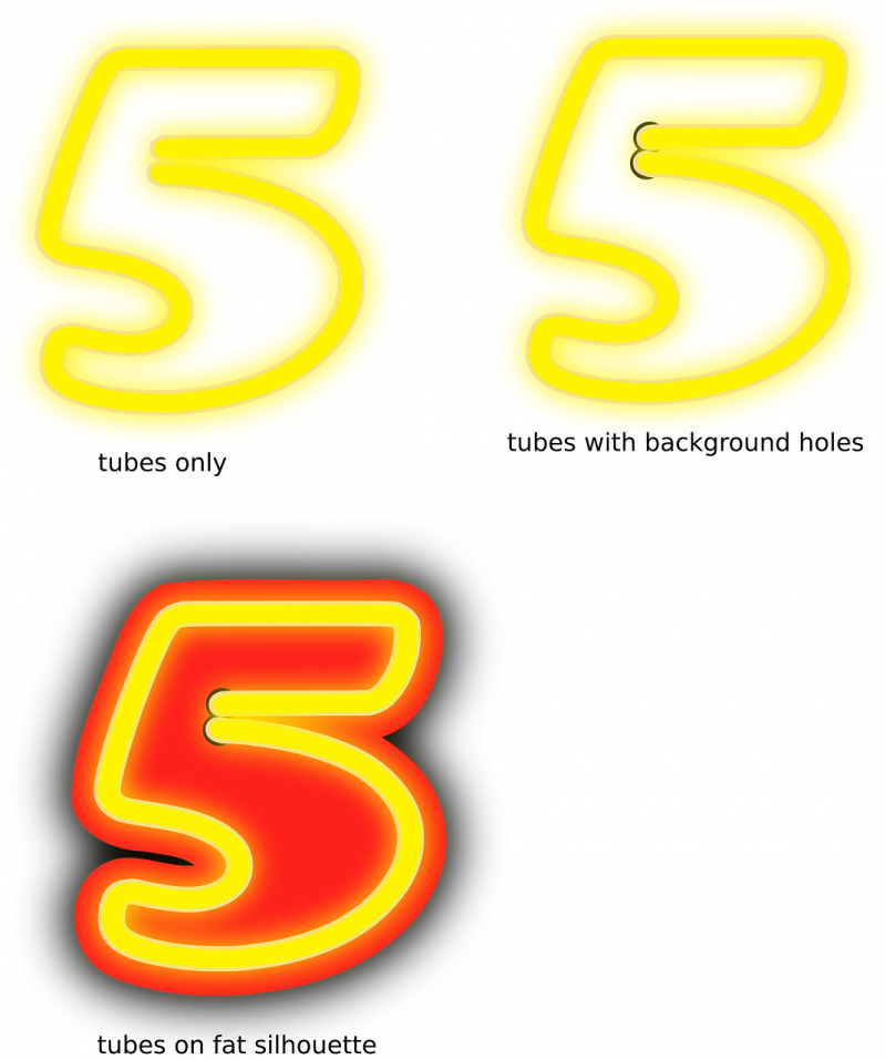 صور لـ #رقم #عددي #الخط #نيون #5 #خمسة #عربى
