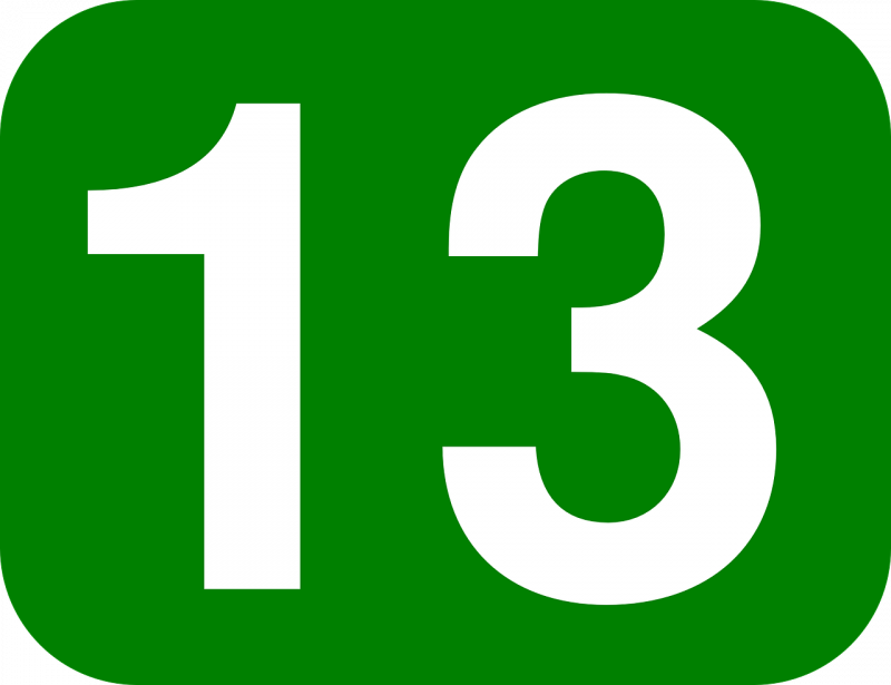 صور لـ #ثلاثة_عشر #مستطيل #13 #رقم #أبيض #أخضر #مدور