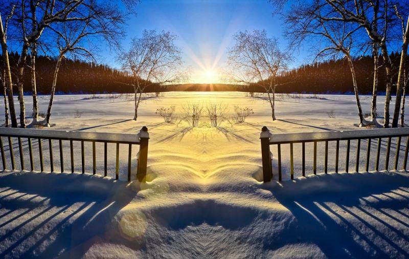 صور تحتوي #ذوبان #المناظر_الطبيعيه #طبيعة #ربيع #جليد #غروب_الشمس