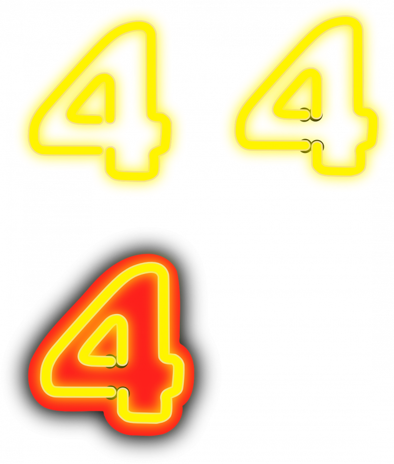 صور لـ #4 #عربى #الأصفر #توهج #رقم #نيون #أربعة #عددي