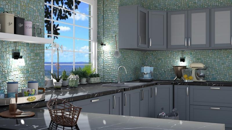 صور لـ #التصميم #الداخلية_لل #مطبخ #قرميدة #سطح_-_المظهر_الخارجي