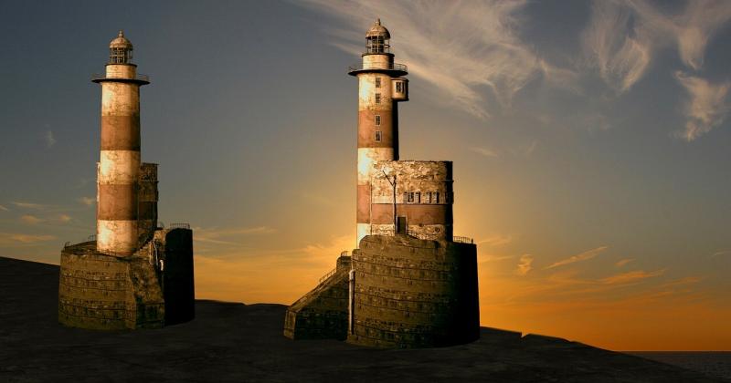 صور لـ #مساء #جزر #منارة #بحر #المنارات #غروب_الشمس