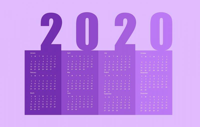 #تصاميم #رزنامة #تاريخ #Calendar للعام 2020 - 11