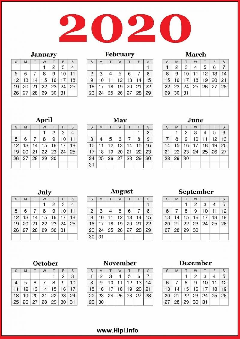 #تصاميم #رزنامة #تاريخ #Calendar للعام 2020 - 23