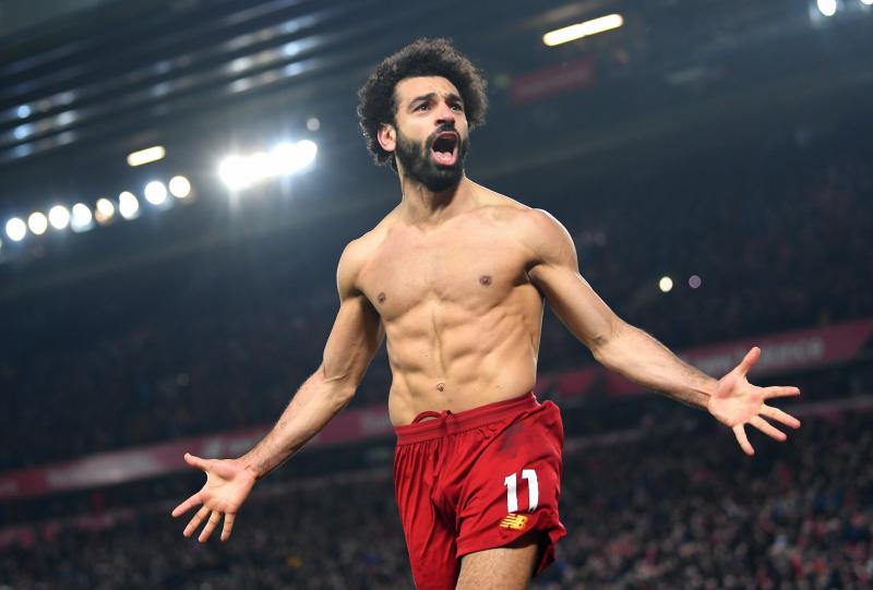 #محمد_صلاح @Mosalah بعد تسجيله هدف #ليفربول في مرمى #مانشستر_يونايتد - 1