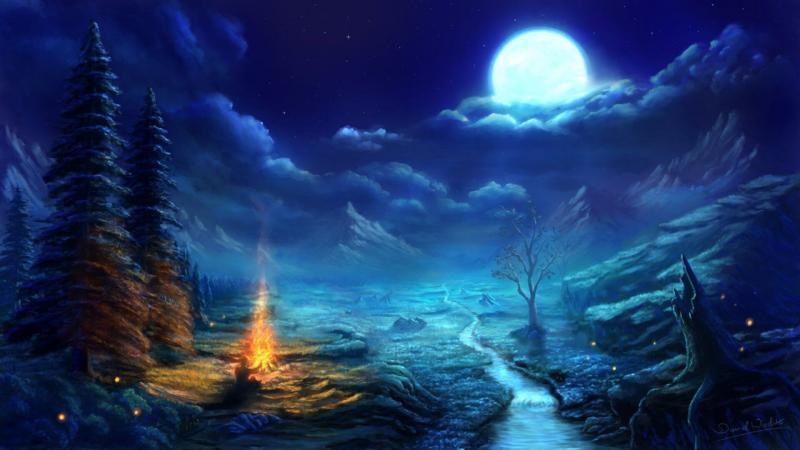 #خلفيات للكتابة عليها #Campfire #نار #مخيم - 34