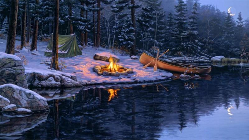 #خلفيات للكتابة عليها #Campfire #نار #مخيم - 26