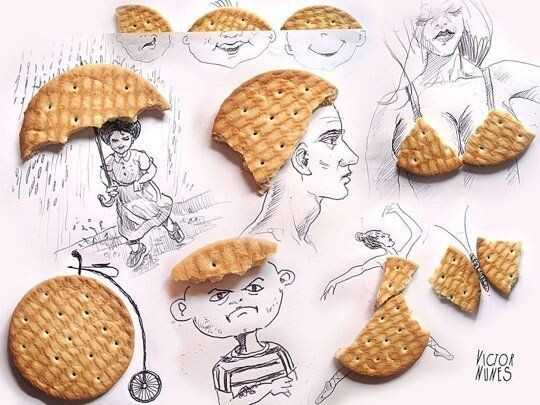 أعمال فنية باستخدام اشياء من حولنا #Art #فن - 37