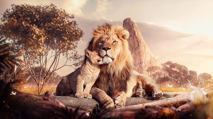 #أسد #Lion #حيوانات #Animals #طبيعة #Nature #خلفيات عالية الوضوح - 94