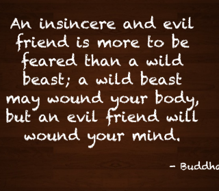 An evil friend is more to be feared than a wild beast